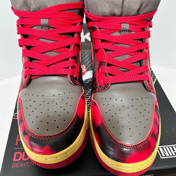 Nike Red and Gray Athletic Shoes - Picture 3 of 6